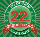 Bier Geschenk 2 ltr XXL Riesenbierflasche 22. Geburtstag