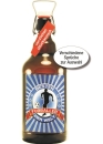 2 Ltr. Bier XXL-Flasche mit Spruch-Wunschetikett als...