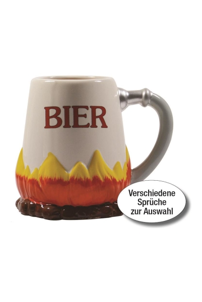 Bierkr&uuml;ge und Gl&auml;ser mit verschiedenen Spruch Varianten und Ausf&uuml;hrungen