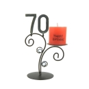 Leuchter aus Metall zum 70. Geburtstag